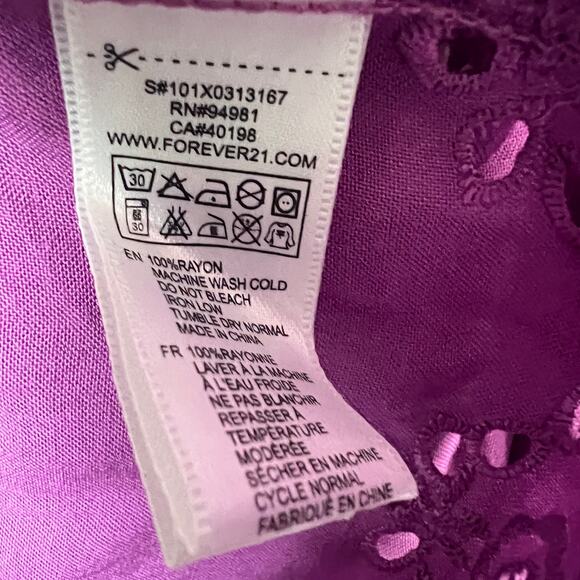 Forever 21 Women's Strapless Romper with Ruffle off Shoulder Strapless Sz M - Picture 6 of 9